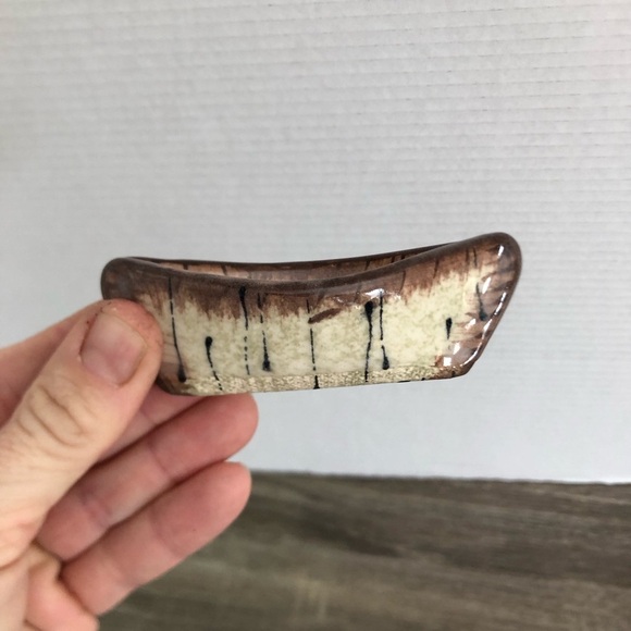 Ceramic Birch Canoe by Susan Robertson - Picture 4 of 10